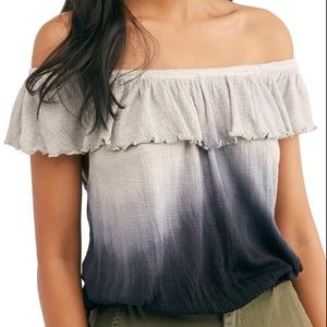 Free People Off Shoulder Fade Top